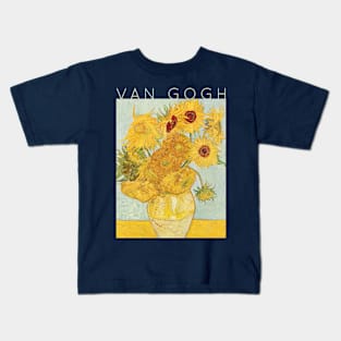 Van Gogh - Sunflowers Kids T-Shirt